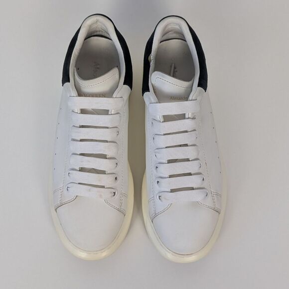 Alexander McQueen Men's Platform Sneakers Black and White 38 - Picture 2 of 15